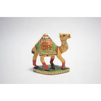  Wooden Handmade Painting Camel Statue 