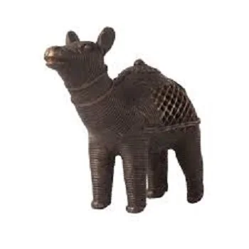Vintage Brass Camel Statue
