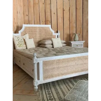 Stylish Cane Bed