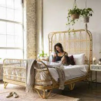 Plain Cane Bed