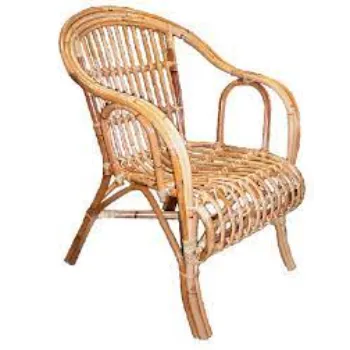 Regimented Structure Cane Chair