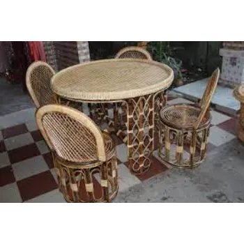 Fully Assembled  Cane Dining Set