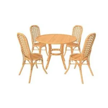 High Capacity Cane Dining Set