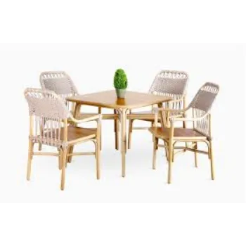 Modern Cane Dining Set