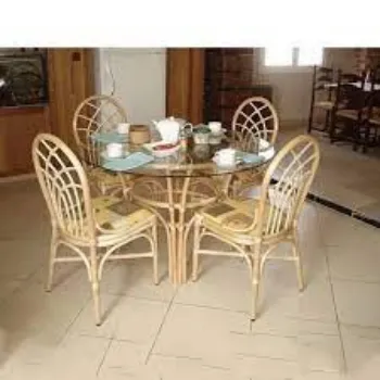 Modern Cane Dining Set