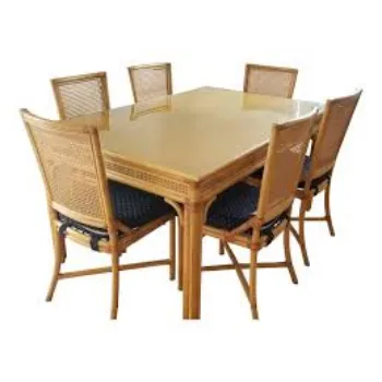 Hard Structure Cane Dining Set