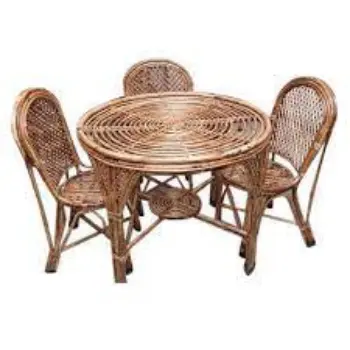 Modern Cane Dining Set