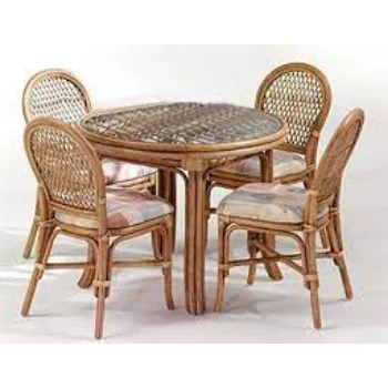 Modern Cane Dining Set