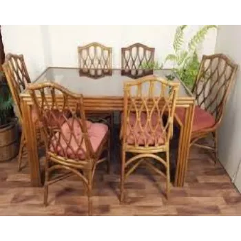 Fine Finishing Cane Dining Set