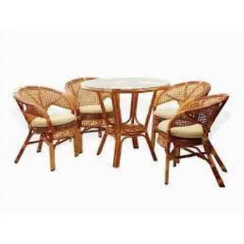 Attractive Cane Dining Set