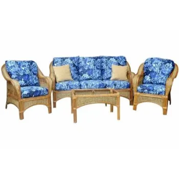 Plain Cane Sofa Set