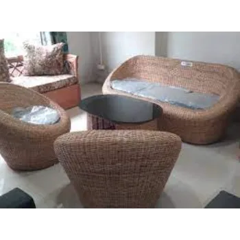 Modern Cane Sofa Set