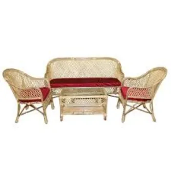 Modern Cane Sofa Set