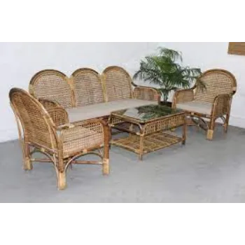Cane Sofa Set