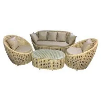 Stylish Cane Sofa Set