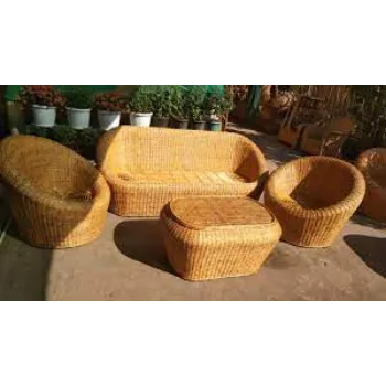 Attractive Cane Sofa Set
