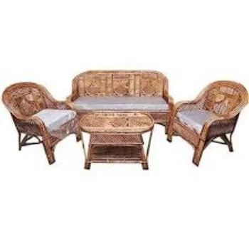 Long Lasting Cane Sofa Set