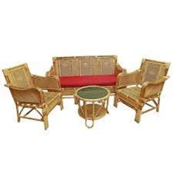 Durable Cane Sofa Set
