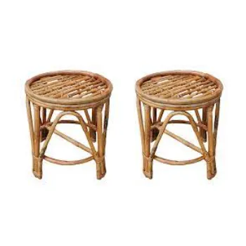 Polished Cane Stool
