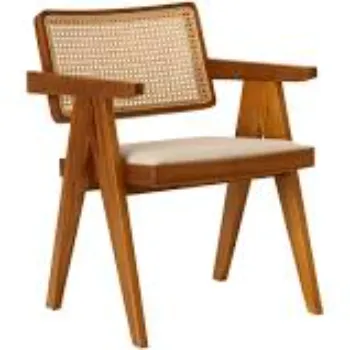Polished Cane Wooden Chair