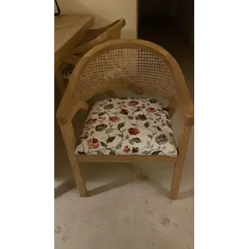 Plain Cane Wooden Chair