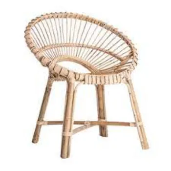 High Capacity Cane Wooden Chair