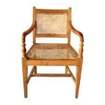 Easy To Place Cane Wooden Chair