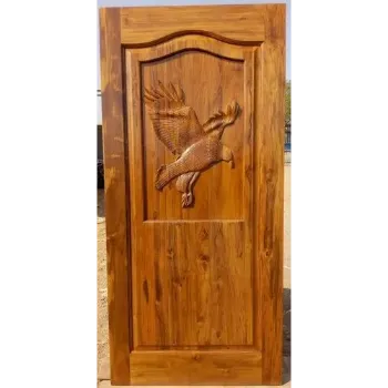 Polished Carved Wood Doors