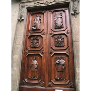 Plain Carved Wood Doors