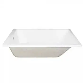 Chrome Polished, Ceramic Bath Tub