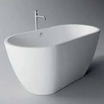 White Oval shape, Ceramic Bath Tub