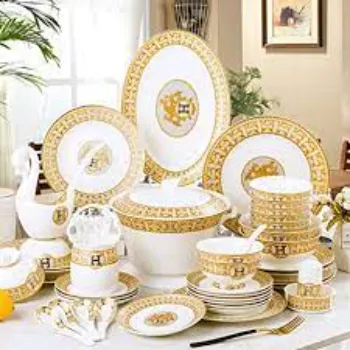 R N Ceramic Dinner Set