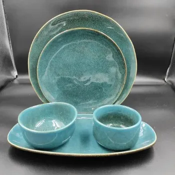 Char Ceramic Dinner Set