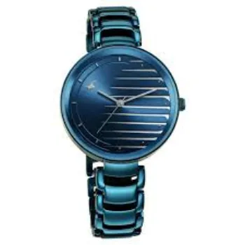  FASTRACK Womens Ruffles Dial Leather Analogue Watch 