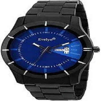 Evelyn Black Dial Analog Sports Watch 