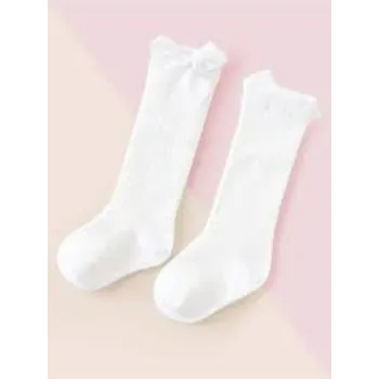 Kids White Plain Socks