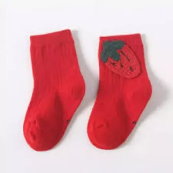 Fashionable Red Kids Socks