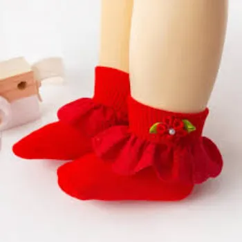 Kids Red Color Socks