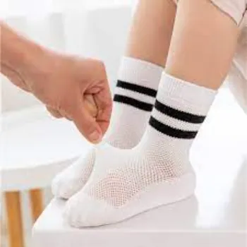 Trendy White Children Socks
