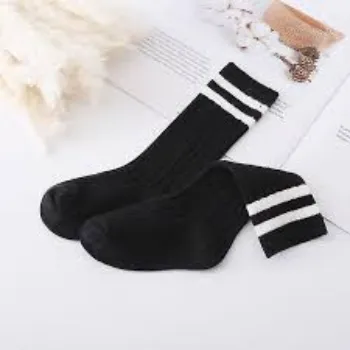 Children Black Color Socks
