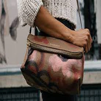 Classic Printed Brown Designer Bag For Ladies