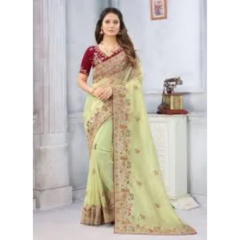 Fancy Classic Embroidery Saree