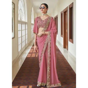 Trendy Embroidery Sarees