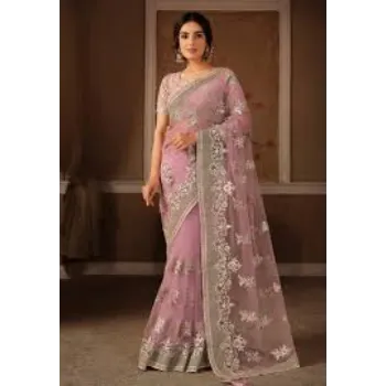 Attractive Classic Embroidery Sarees