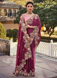 Latest Designed Classic Embroidery Sarees