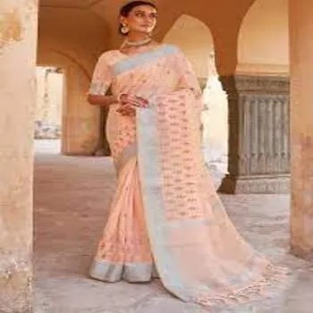 Attractive Designed Classic Embroidery Sarees