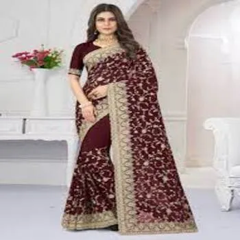 Classic Cultural Embroidery Sarees 