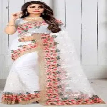 Classic Border Embroidery Sarees