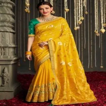 Classic Embroidery Sarees For Women 