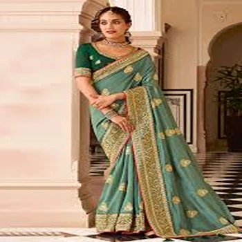Elegant Look Classic Embroidery Sarees